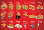 Kfc menu card with prices