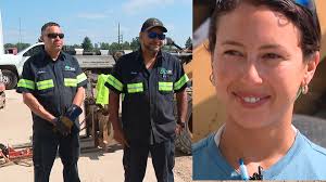 Columbus landscaping employees help rescue drivers stranded by floodwaters