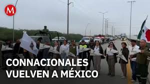 Connacionales regresan en caravana desde Texas a Querétaro y Tula