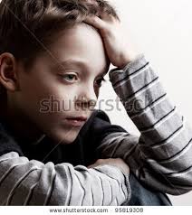 Sad boy. Depressed teenager at home. Problems at family - stock photo sad boy. depressed teenager at. - stock-photo-sad-boy-depressed-teenager-at-home-problems-at-family-95819308