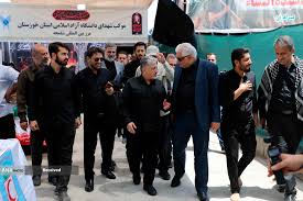 بازدید دکتر رنجبر از گذرگاه مرزی شلمچه و روند خدمت‌رسانی در موکب دانشگاه آزاد اسلامی