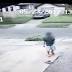 Surveillance cam catches boy swiping bike
