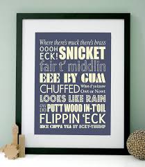 personalised yorkshire sayings art print by modo creative ... via Relatably.com