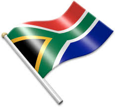 Image result for waving south african flag