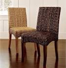 Woven dining chairs