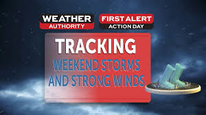 FIRST ALERT ACTION DAY: Tracking weekend storms and strong gusty winds