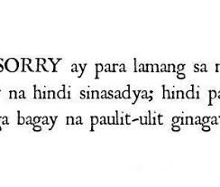 Sorry Quotes Tagalog. QuotesGram via Relatably.com