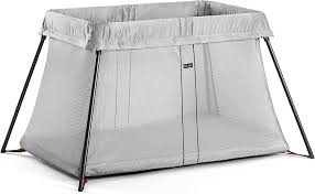 BabyBjörn Travel Cot Light, Silver : Amazon.co.uk: Baby ...