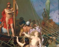 Image of Odyssey Book 12 classical art Odysseus Sirens Scylla and Charybdis