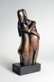 Marg Moll-German painter and sculptress - 5688%20-%20Marg%20Moll,%20Lovers,%20Bronze,%20H%2028%20cm,%201928