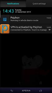 Hasil gambar untuk psiphon android sudah terkoneksi