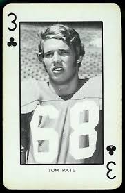 Tom Pate - 1973 Nebraska Playing Cards #3C - Vintage Football Card ... - 3C_Tom_Pate_football_card