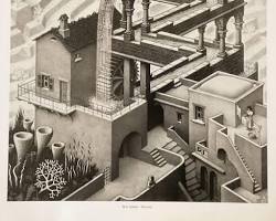 Imagen de M.C. Escher impossible waterfall lithograph