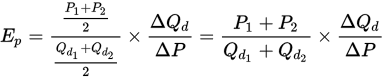 Resultado de imagen para ELASTICIDAD ARCOformula
