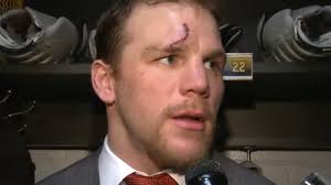 Boston Bruins tough guy Shawn Thornton took an incidental skate blade to the forehead on Tuesday night, leaving his face cut wide open and forcing him off ... - 6a0115709f071f970b014e872574dc970d