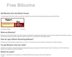 Bitcoin faucet website