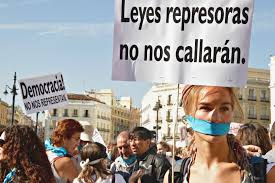 Resultado de imagen de no a la ley mordaza