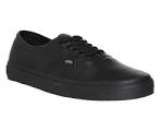 Leather vans black