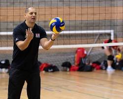 British Volleyball players training resmi