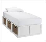 Stratton Storage Platform Daybed with Drawers Pottery Barn