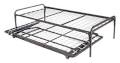 Twin trundle bed frame with pop up 