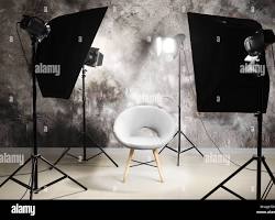 Hình ảnh về Modern photography studio with lighting equipment