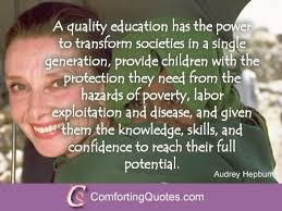 Audrey Hepburn Quotes on Education - Picture Quote ... via Relatably.com