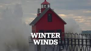 Winter weather brings huge waves to shores of Lake Michigan