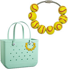 Amazon.com: 2PS Baseball Charms for Bogg Bag Insert Decorative Bogg Bag Charms Baseball,Compatible with Bogg Bag Original Sports Wooden Beads Charm for Bogg Bag Accessories Charms Set (White baseball+charm): Clothing, Shoes &