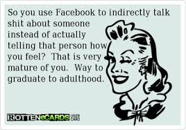 So you use Facebook &amp; PiNterest to indirectly talk shit about ... via Relatably.com