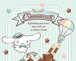 Cinnamoroll and his favorite things wallpaper