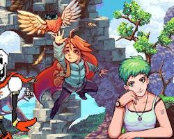 Image of modern pixel art indie game