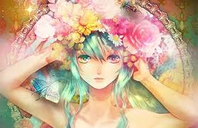 Résultat de recherche d'images pour "manga fille cheveux rose robe"