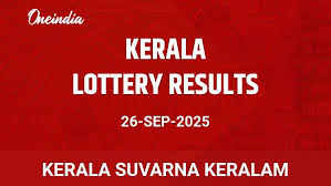 Kerala Suvarna Keralam Winners 26 September - Latest Lottery Results
