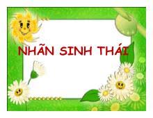 Kết quả hình ảnh cho nhãn sinh thái