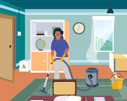 healthy and clean home environment interior family, buatan AI