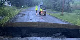 Vermont Roads Washed Out by Flash Floods