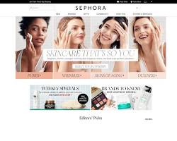 Image of Sephora website