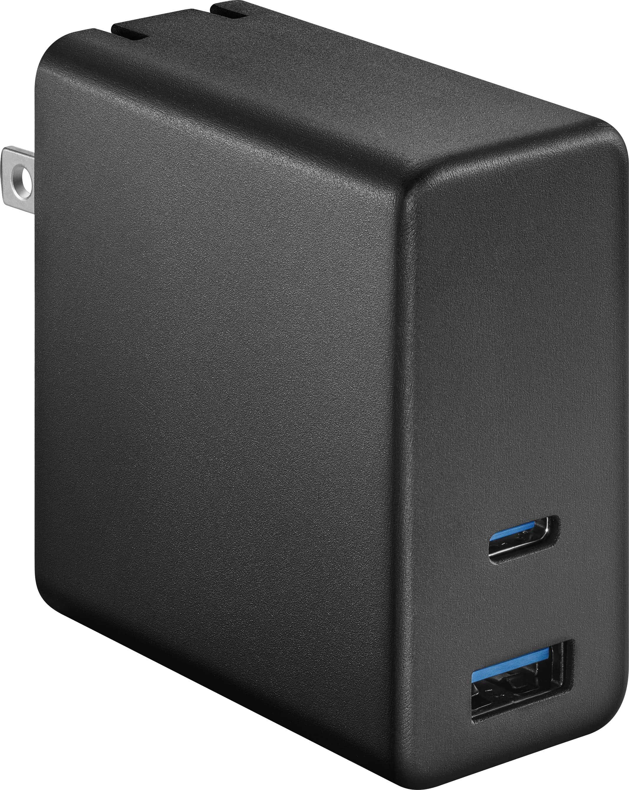 Best Buy essentials 100W Dual Port USB-C and USB Wall Charger for MacBook Pro