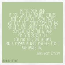Quotes From Anne Lamott Stitches. QuotesGram via Relatably.com