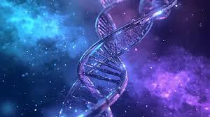 Hình nền Chuỗi Xoắn Dna được Chiếu Sáng Bằng ánh Sáng Xanh ...