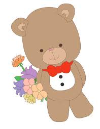 Image result for free clipart flowers teddy