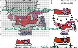 Résultat de recherche d'images pour "modèle broderie point de croix diagramme HELLO KITTY"