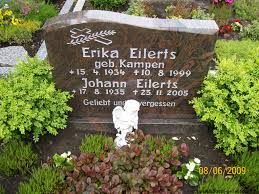 Grab von Johann Eilerts (17.08.1935-25.11.2005), Friedhof Wiesens