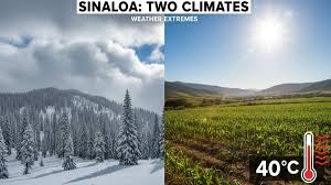 Clima en Sinaloa Hoy: Alerta por Nieve en la Sierra y Calor de 40°C en el Valle