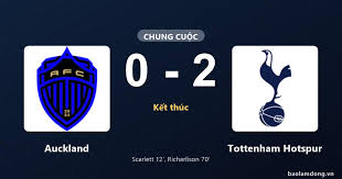 Estatísticas da partida Auckland 0-2 Tottenham Hotspur: Richarlison brilha, Tottenham Hotspur garante os 3 pontos.