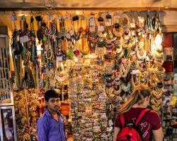 Colaba Causeway market street in Mumbai