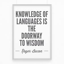 Motivation quote. Quote about language learning. &quot;Knowledge of ... via Relatably.com