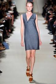 Image result for images of denim dresses on the runway