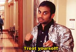 Résultat de recherche d'images pour "treat yo self gif"